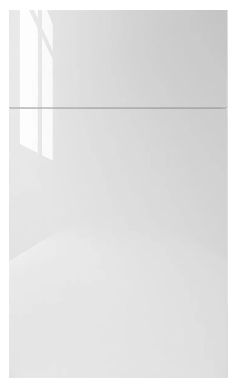 Oxford White frameless cabinet door
