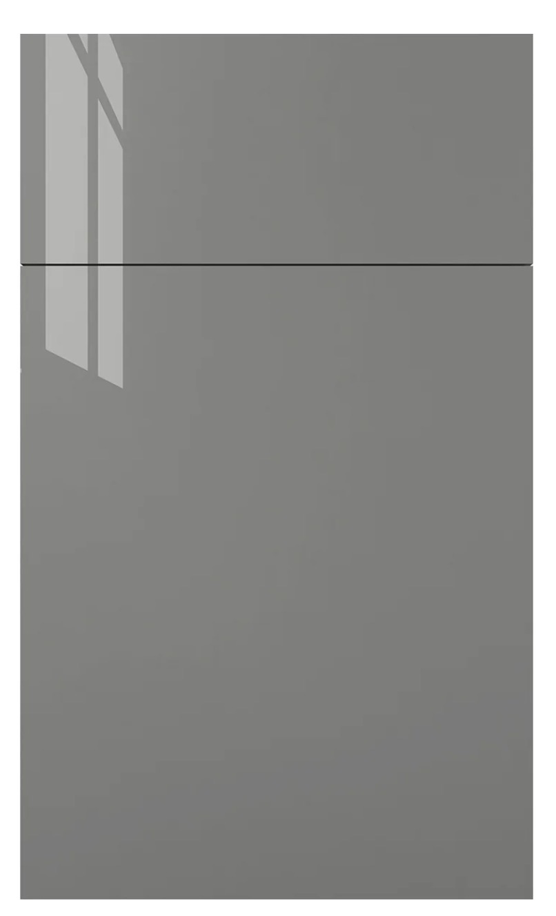 Piano Grey frameless cabinet door